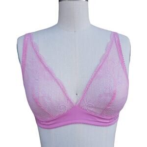 NWOT Cosabella Pink Lace Triangle Bra Petite Small